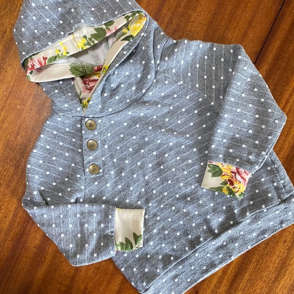AMPERSAND AVE Other - Ampersand Avenue Flower Light Weight Sweatshirt Hoodie 18m